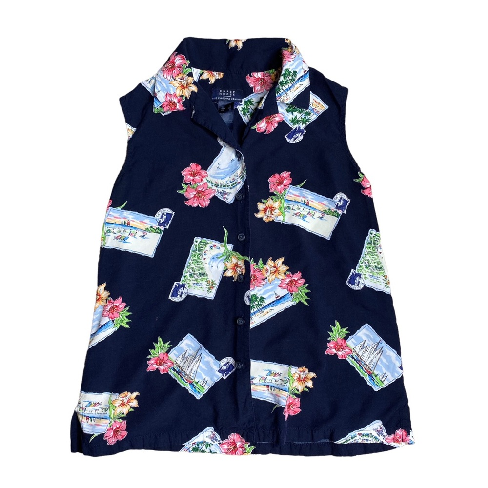 Vintage Postage Stamp Tank Top